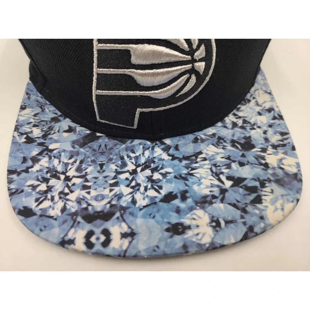 Indiana Pacers Adidas Wool Snapback‎ Hat Cap Men Women NBA Basketball Black Blue